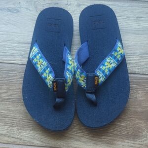 Teva Kids' Navy and Multicolor Flip Flops